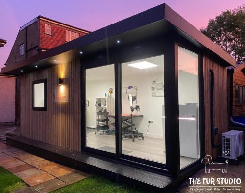 The Fur Studio on a beautiful evening